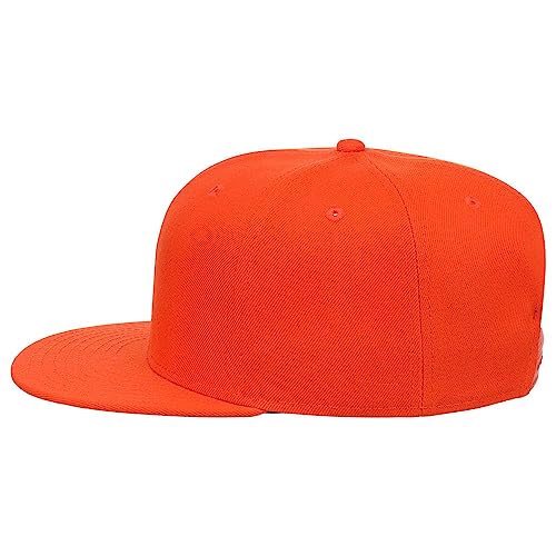 Lids Blank Dime Adjustable Snapback Hat - color: Orange