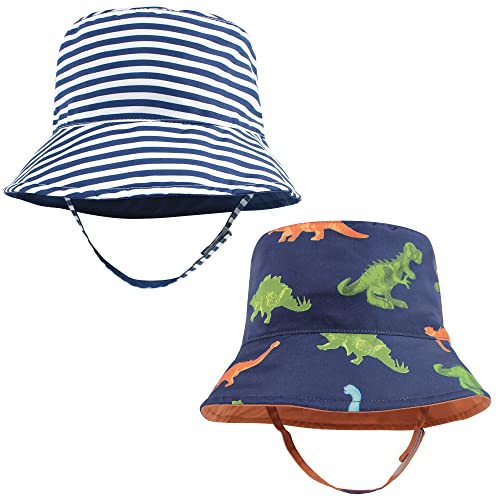 Hudson Baby Baby Hudson Baby Unisex Baby Sun Protection Hat - color: Dino Stripe, size: 12-24 Months