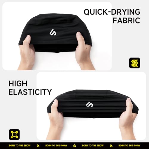 3-Pack Breathable Skull Cap Comfortable Helmet Liner Men Women - color: 3 Pieces(black,black,black)