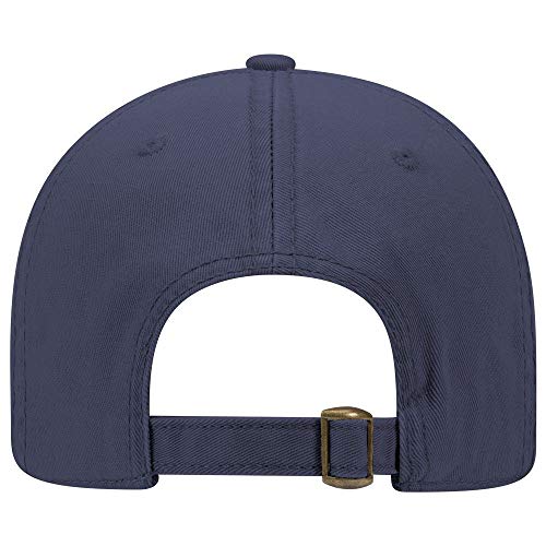 OTTO 6 Panel Low Profile Garment Washed Superior Cotton Twill - color: Navy
