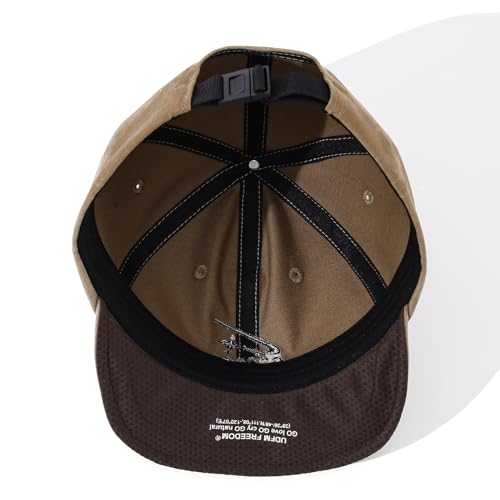 Short Brim Baseball Cap Casual Cadet Caps Flat Bill Dad Hats Trucker Hat Lightweight Umpire Hat Hip Hop Dancing Hats - color: Mg-dym25122-khaki