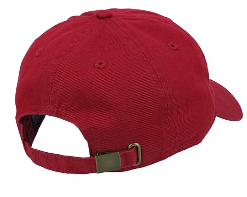 Gelante Baseball Cap Dad Hat 100% Cotton Polo Style Plain Blank Adjustable Size. - color: Red
