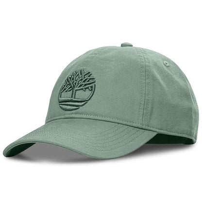 Timberland Soundview Baseball Cap for Boys 7-14, Cotton Canvas, Adjustable, Lightweight & Durable, One Size - color: Green Bay (Light Green)