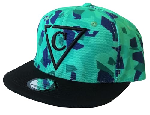 Capiche [99+ Variations] Special Series Snapback Cap - One Size Unisex Men - color: [Camo] Green Polygon Sb