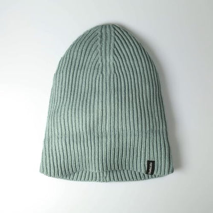 Fisherman Beanie Cuffed Knit Winter Hat Trawler Sailor Watch Cap Men Women - color: Ribbed (Aquastone)