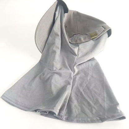 One-Piece Hijab Baseball Cap for Women Quick Dry Sun Hat Outdoor Headscarf - color: Grey