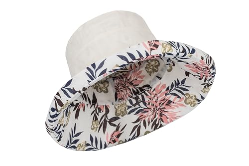 Reversible Bucket Hat for Women - Double-Sided Wide Brim Sun Hat, Foldable Fisherman Beach Cap Hat for Girls & Ladies