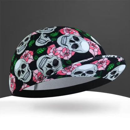 Cycling Cap for Man and Woman Cycling Hat Under Helmet-Polyester Breathable Sweat Absorbent - color: Flo-1