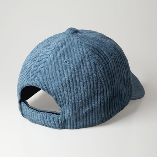 CHOK.LIDS Corduroy Baseball Cap Dad Hat Adjustable Polo Style Curved Brim - color: Azure