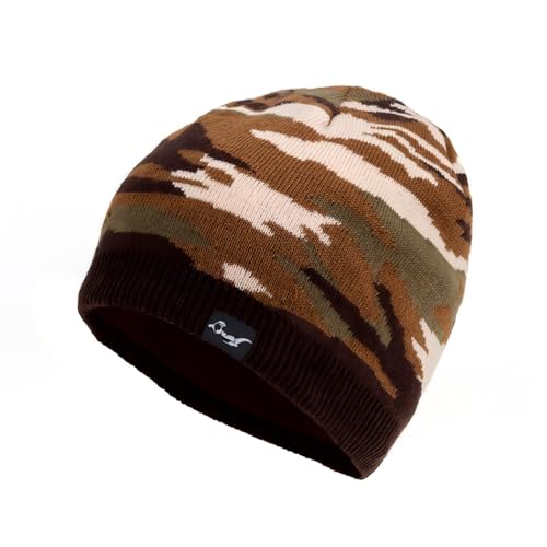 OTTER Waterproof Beanie for Men Women - color: Brown