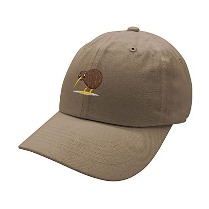 JPAK Kiwi Bird Baseball Cap Embroidered Cotton Dad Hat - Funny - color: Khaki