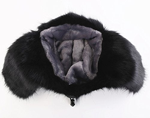 Connectyle Men's Trapper Hat Faux Fur Lined Winter Earflap Hat Warm Windproof Snow Ski Hats
