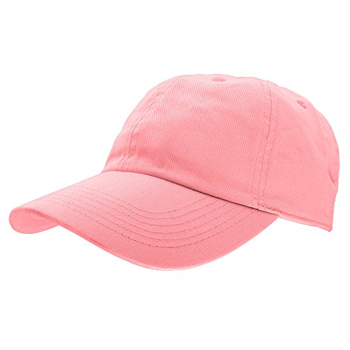 Gelante Baseball Cap Dad Hat 100% Cotton Polo Style Plain Blank Adjustable Size. - color: Light Pink