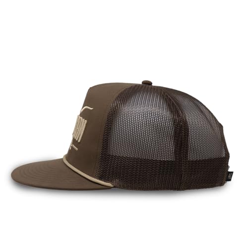 Longhorn Adjustable Snapback Western Hat - color: Brown
