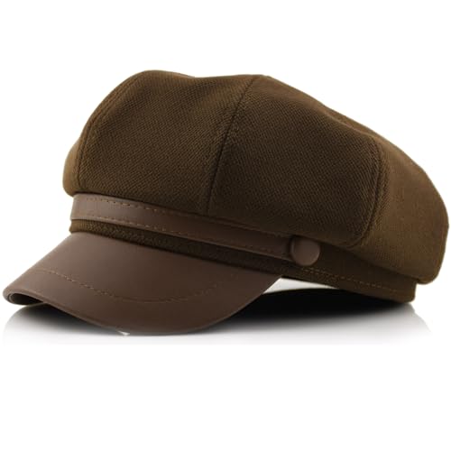 Newsboy Caps Fall Hats for Women Fashionable Vintage - color: T2-brown