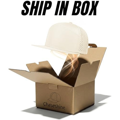 4 Inclusive Sizes Performance Flat Brim Trucker Hat Men Women, 7 Panel Snapback Running - color: 71.beige