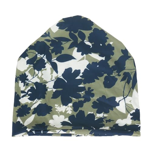 Jemis Sweet Heartwarming Breast Cancer Beanie Hat, Romantic Knitted Hat, Cancer Headwear Caps Baggy Skull Sleep Scarf - color: 2 Pack Green & Yellow