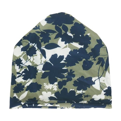 Jemis Sweet Heartwarming Breast Cancer Beanie Hat, Romantic Knitted Hat, Cancer Headwear Caps Baggy Skull Sleep Scarf - color: 2 Pack Green & Yellow