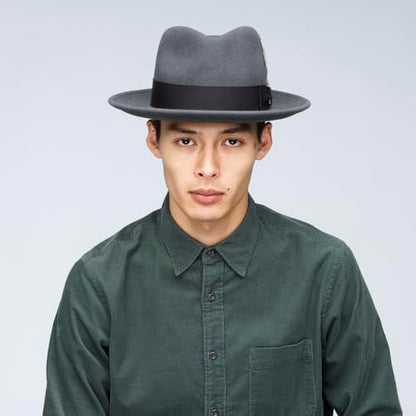 Bailey of Hollywood Men's Fedora Hat - color: Graphite, size: Small
