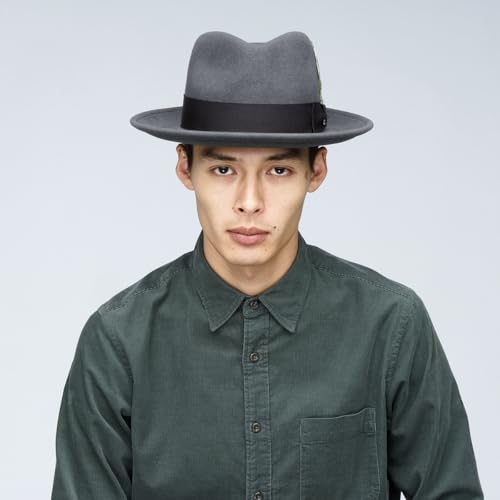 Bailey of Hollywood Men's Fedora Hat - color: Graphite, size: Medium
