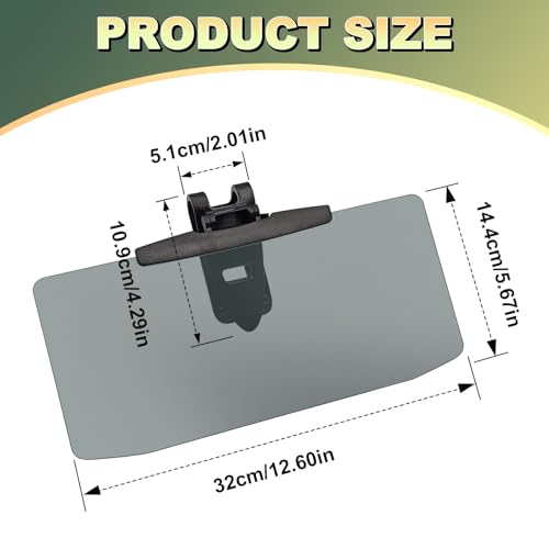 Sun Visor Extender for Cars, Windshield Blocker, Anti-Glare Car Visor Protect from Sun Glare, Snow Blindness and UV Rays, Clip on