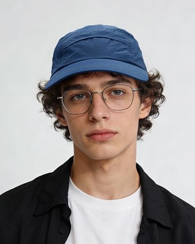 Croogo 5 Panel Running Hat Quick Dry Baseball Cap Sun UV Sports Outdoor Cap - color: Gd50-blue