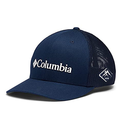 Columbia Unisex PFG Logo Mesh Ball Cap - color: Collegiate Navy, size: Small-Medium