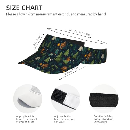 Unisex Adjustable Sports Sun Visor - color: Camp