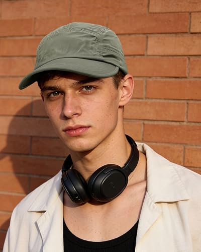 Croogo 5 Panel Running Hat Quick Dry Baseball Cap Sun UV Sports Outdoor Cap - color: Wbbc3-green