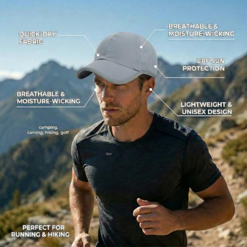 HH HOFNEN Quick Dry Baseball Hat Unstructured Athletic Golf Cap Women Men - color: 1-navyblue