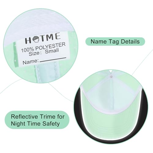 Girls Criss Cross Ponytail Hat Mesh Baseball Cap Kids Quick Dry Ponycap Hats Outdoor Summer Sports Hat Age 7-12 - color: Mint Green