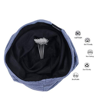 Ruphedy Men Slouchy Beanie Summer Long Oversize Thin Lightweight Skull Cap B011h - color: Blue, size: One Size