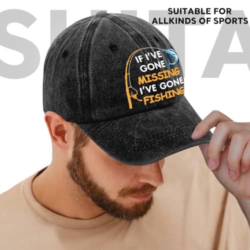 Fishing Adjustable Cotton Baseball Cap, Funny Trucker Hat Gift for Men Women Grandpa Dad Fishing Lover Fisherman - color: A