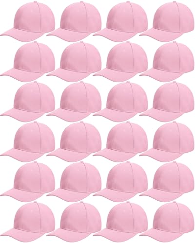 Handepo 24 Baseball Caps Adjustable - color: Pink
