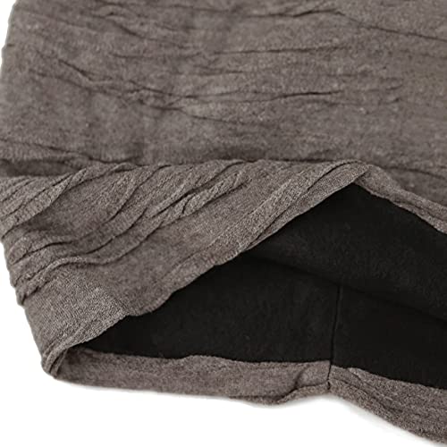 Chemo Slouchy Style Baggy Beanie Cancer Headwear for Women Fleece Lining Winter Hat - color: 6. 2800 - Khaki