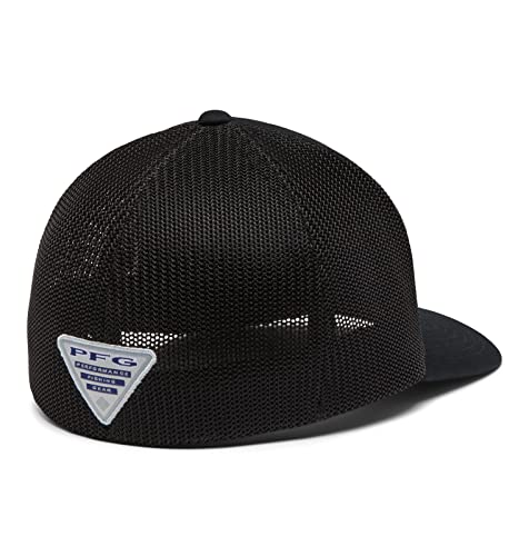 Columbia Unisex Adult PFG Logo Mesh Ball Cap - color: Black/Black/Texas Fish, size: Small-Medium