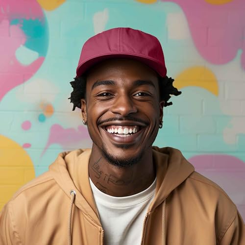 DALIX Baseball Cap Dad Hat Plain Men Women Cotton Adjustable Blank Unstructured Soft - color: Maroon