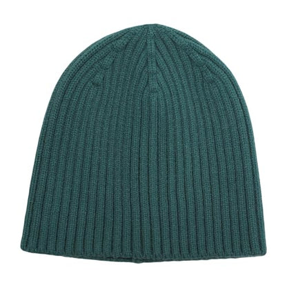 ZLYC Men Winter Knit Fisherman Beanie Hat Fashion Warm Daily Skull Cap - color: Solid Peacock Blue