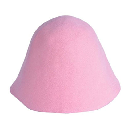Wool Felt Cone Cloche Hood Millinery Hats Fascinators Block Base Body B107 - color: #5 Pink