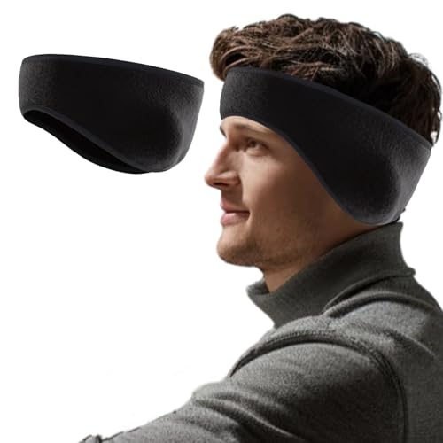 Renil Ear Warmers for Men and Women & Ear Warmers for Cold Weather Headband (Black) - color: Black