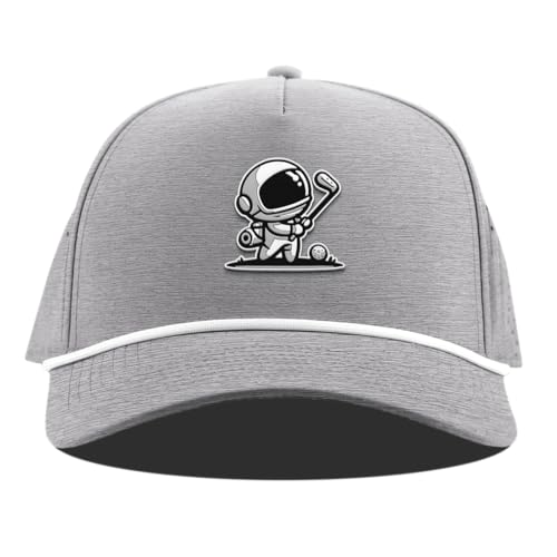 Branded Bills Moon Shot Curved 5 Panel Rope Hat for Men - color: Heather Gray