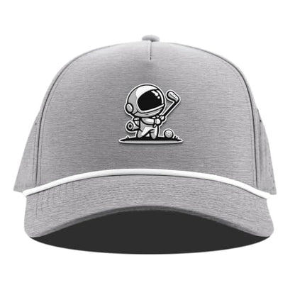 Branded Bills Moon Shot Curved 5 Panel Rope Hat for Men - color: Heather Gray