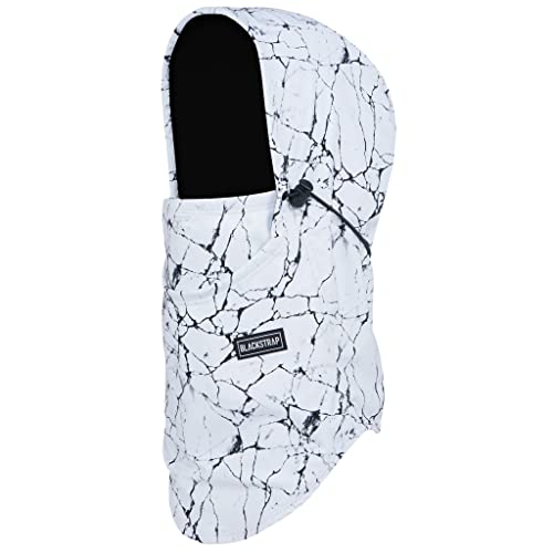 BLACKSTRAP Team Hood Dual Layer Adjustable Balaclava Ski Mask Compatible, Adult Unisex - color: Fracture Mono
