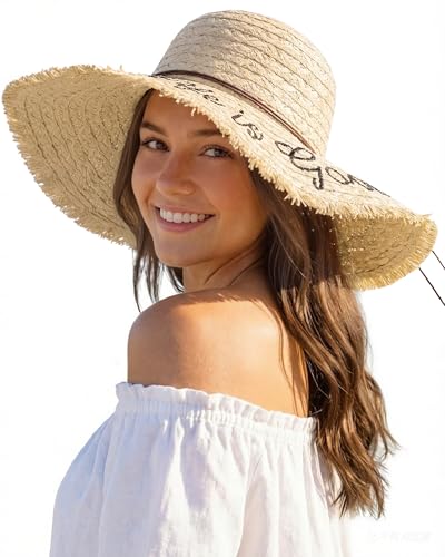 Sun Hats for Women Beach Hats for Women - color: Beige