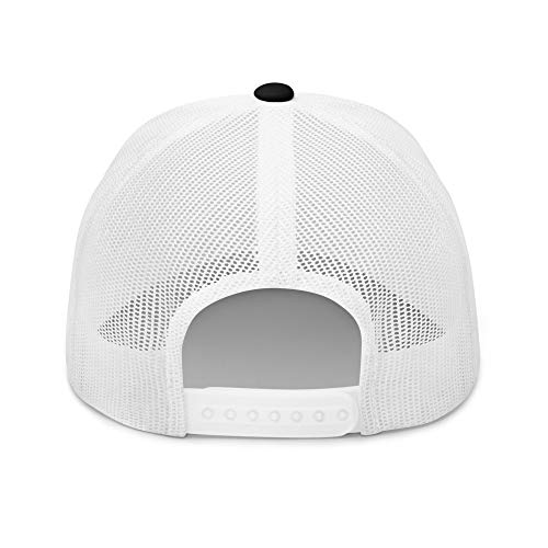NG Boat Bring Out Ass and Titties Curved Bill Trucker Hat Mid Crown Adjustable Funny Adult Humor Cap - color: Black/ White