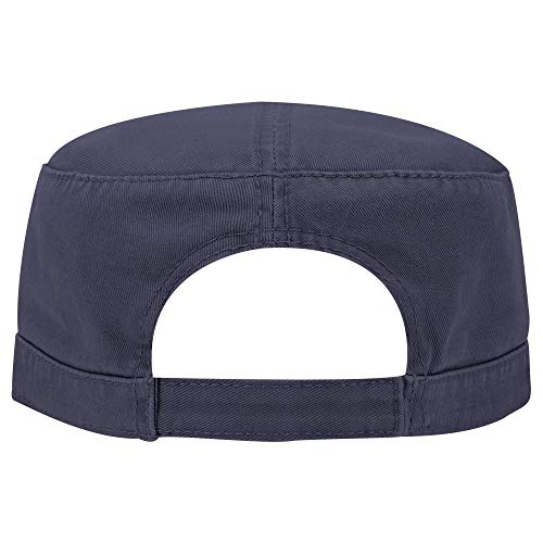 OTTO Superior Garment Washed Cotton Twill Military Cap - color: Navy