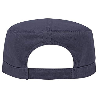 OTTO Superior Garment Washed Cotton Twill Military Cap - color: Navy
