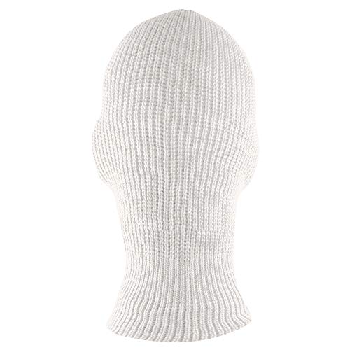 Super Z Outlet Knit Sew Acrylic Outdoor Full Face Cover Thermal Ski Mask One Size Fits Most - color: White