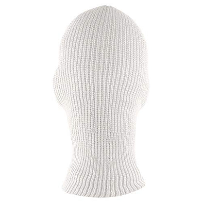 Super Z Outlet Knit Sew Acrylic Outdoor Full Face Cover Thermal Ski Mask One Size Fits Most - color: White