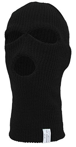 TOP HEADWEAR 3-Hole Winter Ski Mask - color: Black